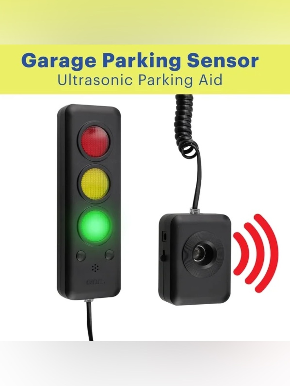 Black Garage Parking Sensor with LED Traffic Light Display